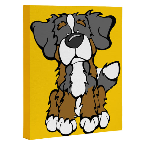 Angry Squirrel Studio Bernese Mtn Dog 16 Art Canvas