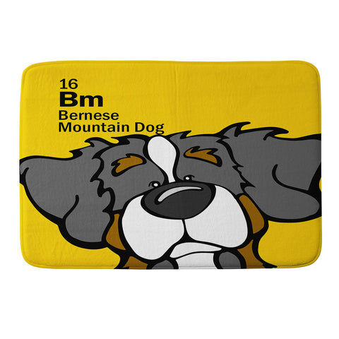 Angry Squirrel Studio Bernese Mtn Dog 16 Memory Foam Bath Mat