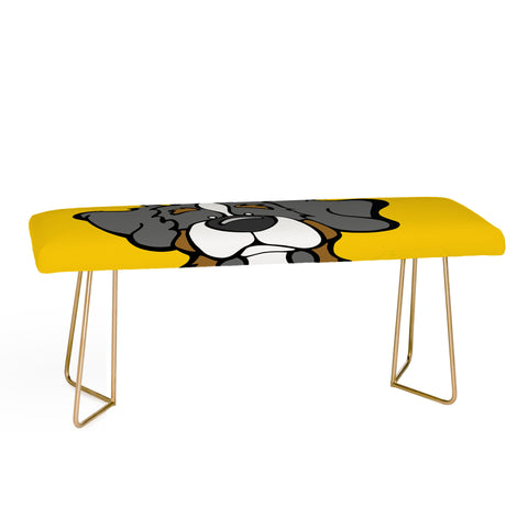 Angry Squirrel Studio Bernese Mtn Dog 16 Bench
