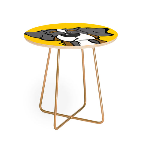 Angry Squirrel Studio Bernese Mtn Dog 16 Round Side Table