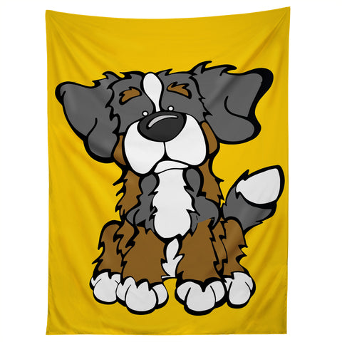 Angry Squirrel Studio Bernese Mtn Dog 16 Tapestry