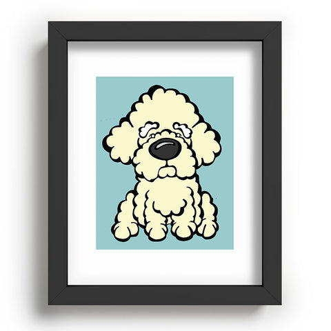 Angry Squirrel Studio Bichon Frise 2 Recessed Framing Rectangle