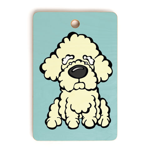 Angry Squirrel Studio Bichon Frise 2 Cutting Board Rectangle