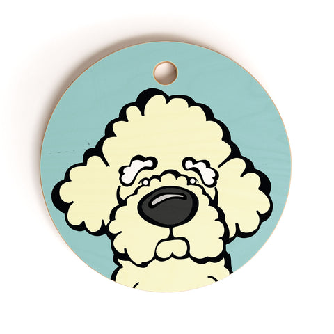 Angry Squirrel Studio Bichon Frise 2 Cutting Board Round