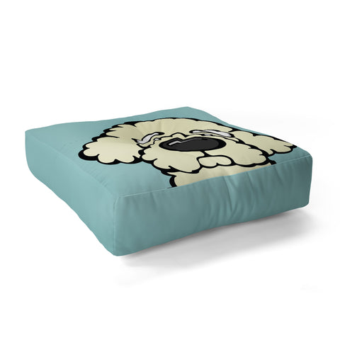 Angry Squirrel Studio Bichon Frise 2 Floor Pillow Square