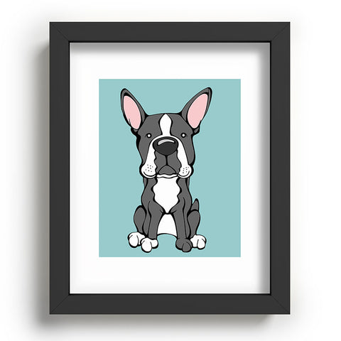 Angry Squirrel Studio Boston Terrier 7 Recessed Framing Rectangle