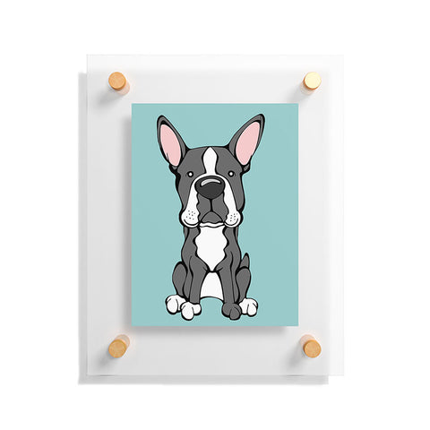 Angry Squirrel Studio Boston Terrier 7 Floating Acrylic Print