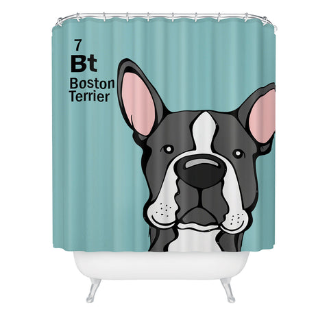 Angry Squirrel Studio Boston Terrier 7 Shower Curtain