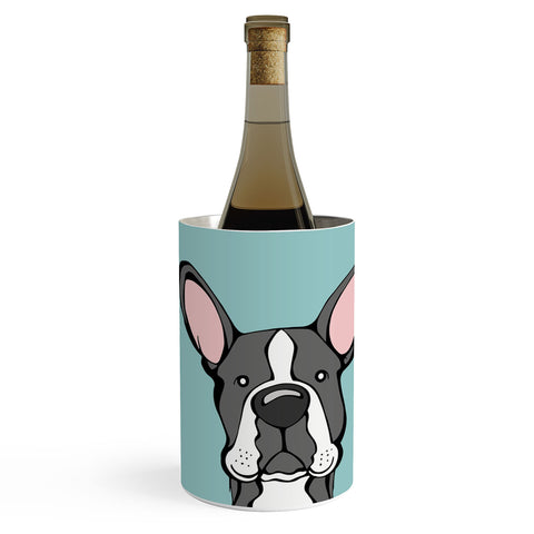 Angry Squirrel Studio Boston Terrier 7 Wine Chiller