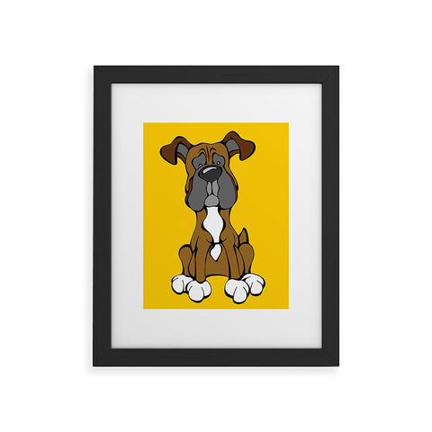 Angry Squirrel Studio Boxer 17 Framed Art Print