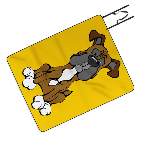 Angry Squirrel Studio Boxer 17 Picnic Blanket