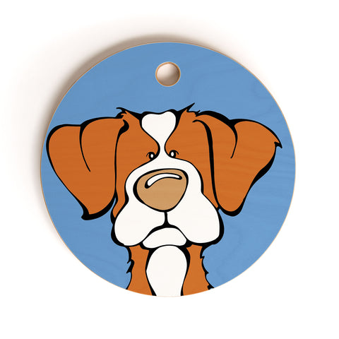 Angry Squirrel Studio Brittany 14 Cutting Board Round