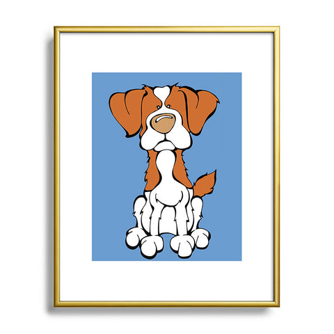 Angry Squirrel Studio Brittany 14 Metal Framed Art Print