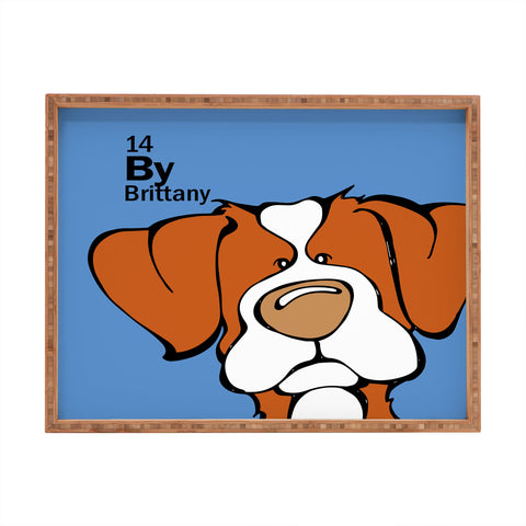 Angry Squirrel Studio Brittany 14 Rectangular Tray