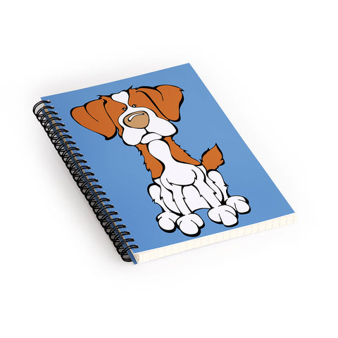 Angry Squirrel Studio Brittany 14 Spiral Notebook