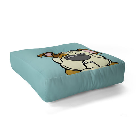Angry Squirrel Studio Bulldog 13 Floor Pillow Square