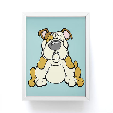 Angry Squirrel Studio Bulldog 13 Framed Mini Art Print
