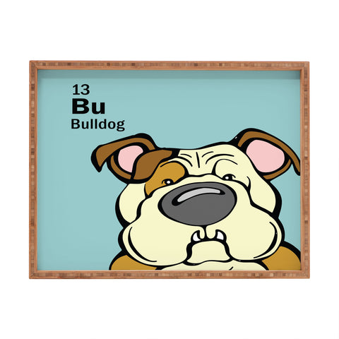 Angry Squirrel Studio Bulldog 13 Rectangular Tray