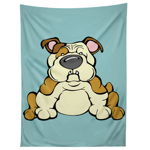 Angry Squirrel Studio Bulldog 13 Tapestry