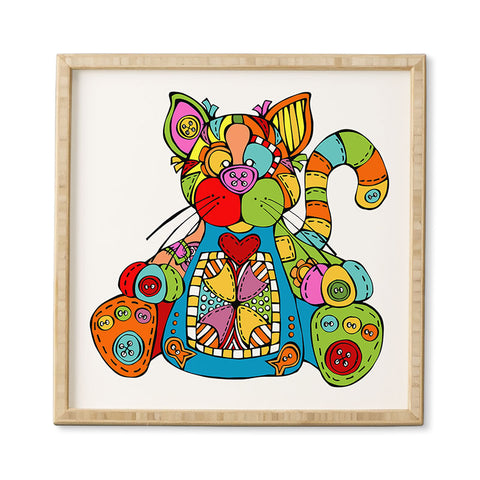 Angry Squirrel Studio CAT Buttonnose Buddies Framed Wall Art
