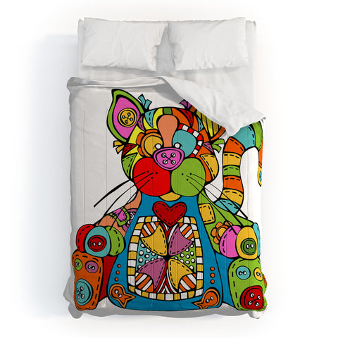 Angry Squirrel Studio CAT Buttonnose Buddies Comforter