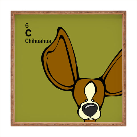 Angry Squirrel Studio Chihuahua 6 Square Tray