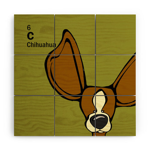 Angry Squirrel Studio Chihuahua 6 Wood Wall Mural