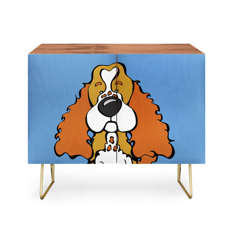 Angry Squirrel Studio Cocker Spaniel 15 Credenza