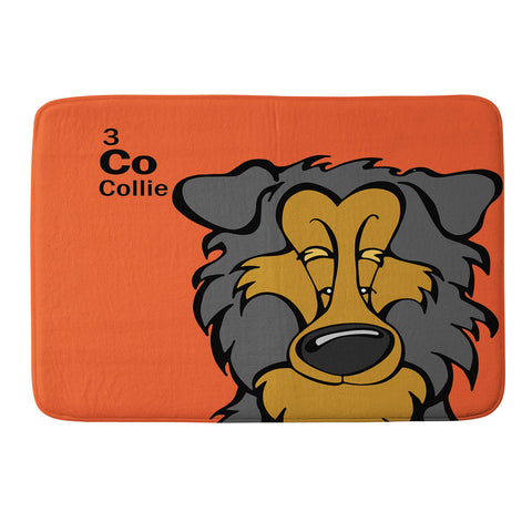 Angry Squirrel Studio Collie 3 Memory Foam Bath Mat