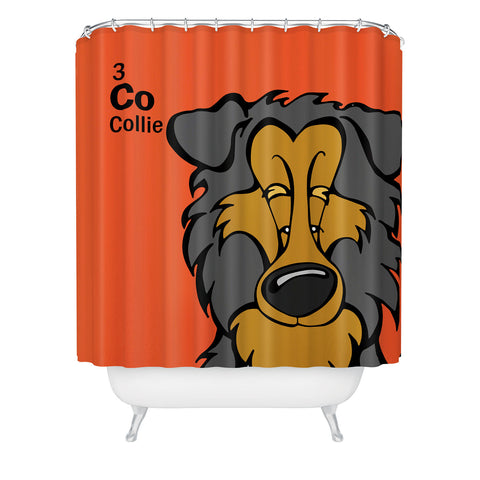Angry Squirrel Studio Collie 3 Shower Curtain