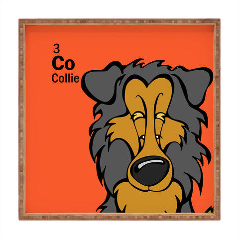 Angry Squirrel Studio Collie 3 Square Tray