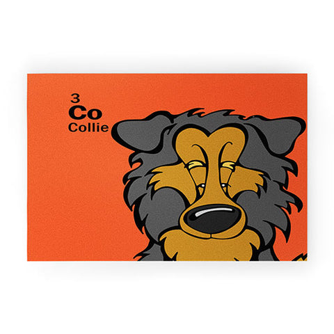 Angry Squirrel Studio Collie 3 Welcome Mat