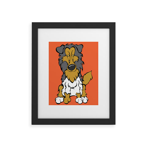 Angry Squirrel Studio Collie 3 Framed Art Print