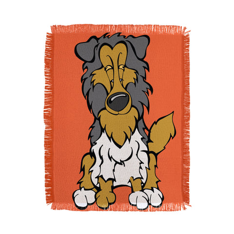 Angry Squirrel Studio Collie 3 Throw Blanket