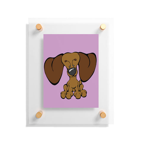 Angry Squirrel Studio Dachshund 19 Floating Acrylic Print