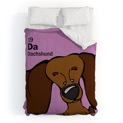 Angry Squirrel Studio Dachshund 19 Comforter