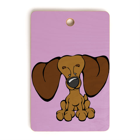 Angry Squirrel Studio Dachshund 19 Cutting Board Rectangle