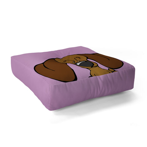 Angry Squirrel Studio Dachshund 19 Floor Pillow Square