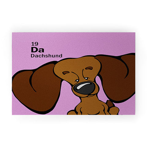 Angry Squirrel Studio Dachshund 19 Welcome Mat