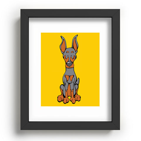 Angry Squirrel Studio Doberman Pinscher 27 Recessed Framing Rectangle