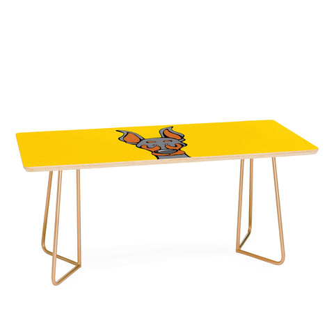 Angry Squirrel Studio Doberman Pinscher 27 Coffee Table