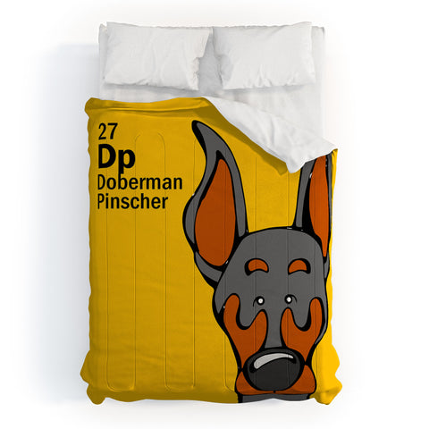 Angry Squirrel Studio Doberman Pinscher 27 Comforter