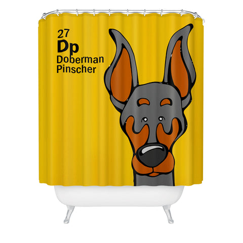 Angry Squirrel Studio Doberman Pinscher 27 Shower Curtain