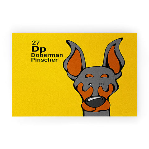 Angry Squirrel Studio Doberman Pinscher 27 Welcome Mat