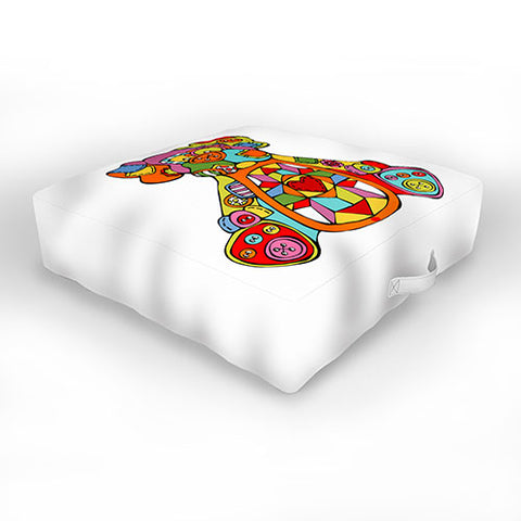 Angry Squirrel Studio DOG Buttonnose Buddies Outdoor Floor Cushion