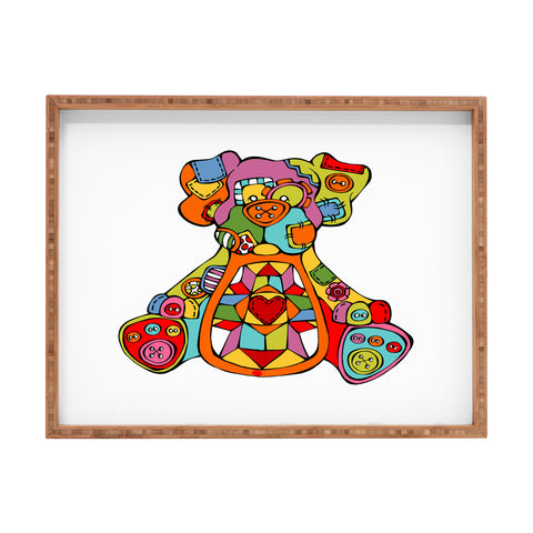 Angry Squirrel Studio DOG Buttonnose Buddies Rectangular Tray