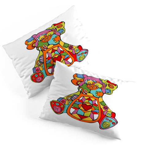 Angry Squirrel Studio DOG Buttonnose Buddies Pillow Shams