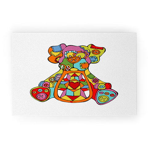 Angry Squirrel Studio DOG Buttonnose Buddies Welcome Mat