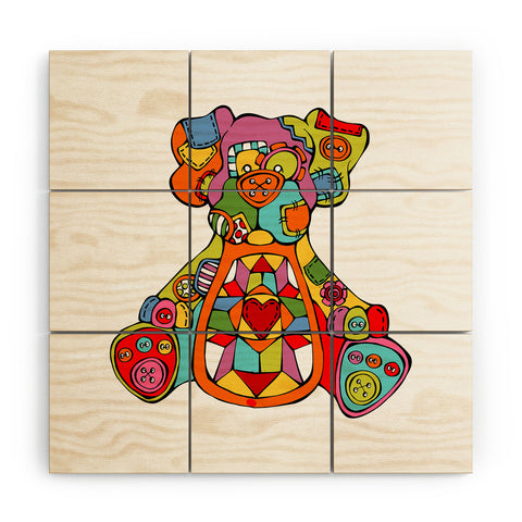 Angry Squirrel Studio DOG Buttonnose Buddies Wood Wall Mural