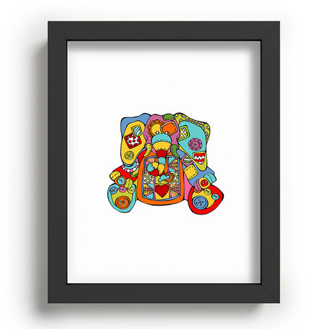 Angry Squirrel Studio ELEPHANT Buttonnose Buddies Recessed Framing Rectangle